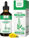 Mullein Leaf Tincture - Lung Cleanse - Vegan Lung Detox - Respiračné zdravie a imunitná podpora kvapky - Natural Supplement Liquid Extract 4 fl.oz. Chlorofyl