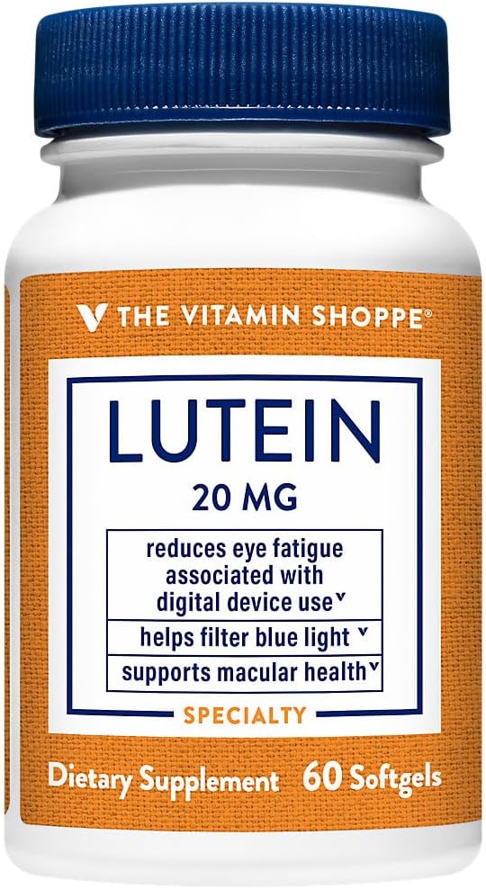 Vitamín Shoppe Lutein 20 MG (60 Softgels)