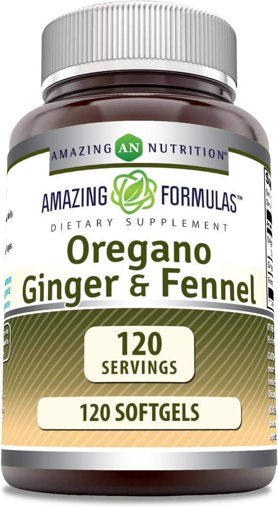 Amazing Formulates Oregano Oil with Ginger & Feen Supplement 