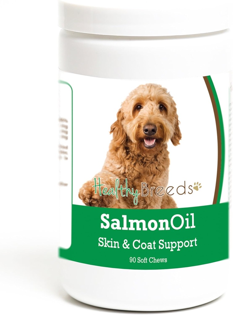 Zdravé plemeno Goldendoodle Salmon Oil mäkké žuvačky 90 Počet