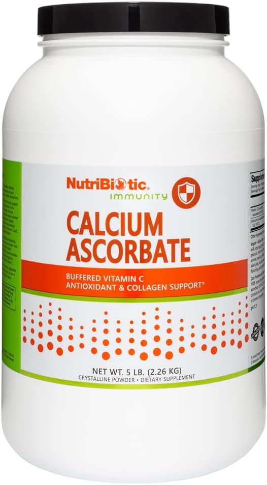 NutriBiotic - Askorbát vápenatý vitamín C prášok, 5 Lb 