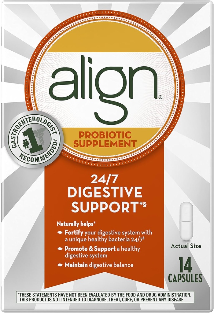 Zarovnať denné probiotické doplnky, Probiotiká Supplement, 14 kapsúl
