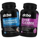 Glukozamín Chondroitín MSM Turmeric & Pečeň Čistenie Detox - Spoločné zdravotné doplnky Knoe Bone kĺby, Pečeň Cleanse Detox Podpora - Spoločné podporné tablety Glukozamín Sulfate Kapsule Joints Doplnky