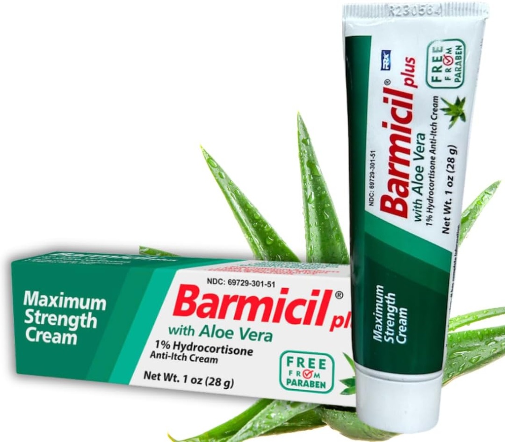 Plus krém kožné alergie Aloe Vera s 1% Hydrokortizón Maximálna sila Anti- svrbenie obsahuje 1 oz Tuba (28 gramov) Odľahčuje kožné alergie
