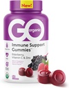 GO ORGANIC Dietary Immune Support Supplement Gummies 60 Gróf 