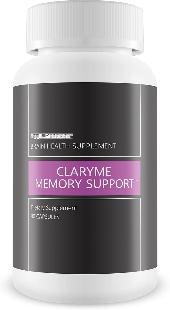 Claryme podpora pamäte - Náš najlepší doplnok pamäte pre mozog - Pamäťové pilulky pre seniorov - Doplnky pamäte pre ženy a mužov - Prírodný mozog Booster - Mental Focus and Energy Supplements