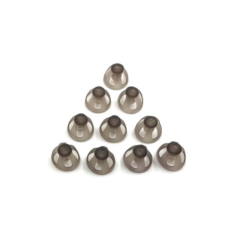 Sluchová pomôcka Domes 8mm Smoky šedá Tipy ušné kusy pohodlné pre otvorené Fit BTE zosilňovač zvuku PSAP Kit neviditeľné, okrem RIC 8mm (M * 10)