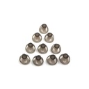 Sluchová pomôcka Domes 8mm Smoky šedá Tipy ušné kusy pohodlné pre otvorené Fit BTE zosilňovač zvuku PSAP Kit neviditeľné, okrem RIC 8mm (M * 10)
