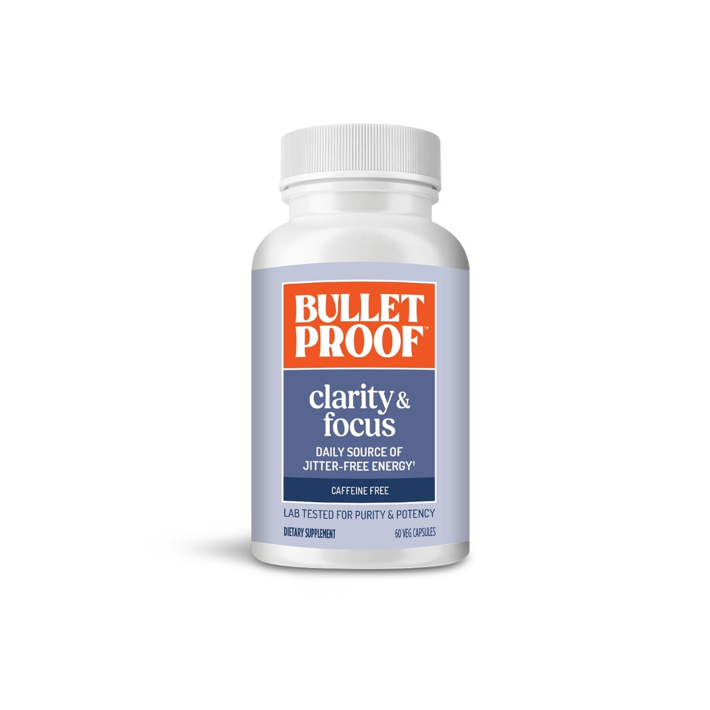 Nepriestrelné Clarity & Focus Capsules, 60 Gróf, Kofeín-Free Supplement to Promotion Mental Clarity and Alertness, Predtým menovaný inteligentný režim, Balenie May Vary
