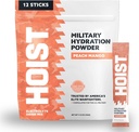 HOIST Electrolyte Drink Mix Powder Sticks – Rapid Rehydration, Military Hydration Formula – Peach Mango (12 Single-Serve Packs)