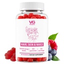 VITA GLOBE vlasy, koža a nechty + kolagénové Gummies 20 mg s vitamínmi A, C, D, E, B6 & Biotin 