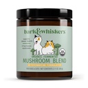 Dr. Mercola Bark & Whiskers Organic Fermented Mushrom Blend - Cat & Pes Supplement - Supports Digestive & Immune Health - Bez prísad, Filler & Gluten - 2.11 oz. (60 lopatiek)