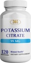 Zdravie Draslík (Draslík) - Essential Electrolyte Supplement to Support Nerve & Muscle Function Heart Health & Energy* - Dusičnan draselný Kapsula - 120 Kapsule