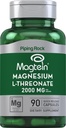 Piping Rock Magnetic L-Treonate Kapsule 2000mg 