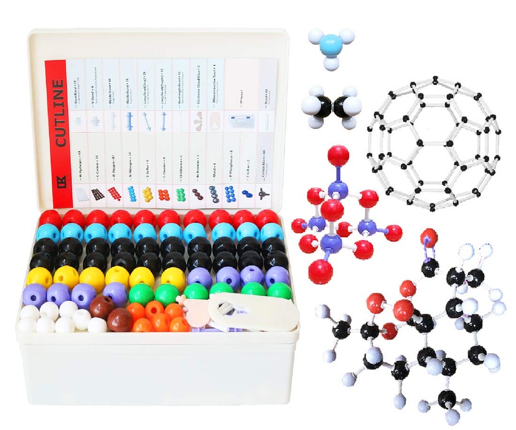 LINKTOR Chemistry Molecular Model Kit (444 kusov), Študent alebo učiteľ Set pre organické a anorganické chémie Learning, Motivovať entuziazmus pre učenie a zvyšovanie priestorovej predstavivosť, Fullerene Set