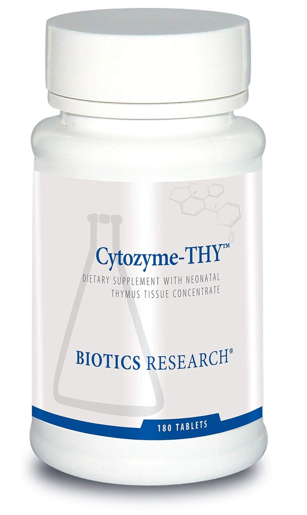 Biotiká Výskum Cytozyme Thy Nenatal Thymus koncentrát, podporuje zdravie Thymus Gland, Zdravá imunitná odpoveď a procesy telesnej dráhy, podporuje imunitný systém, 180 tabliet