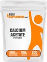 BulkSupplementments.com prášok octan vápenatý - vápnik doplnok, Food Grade - Pure & Gluten Free, 500mg per Serving, 100g (3,5 oz) (Pack of 1)