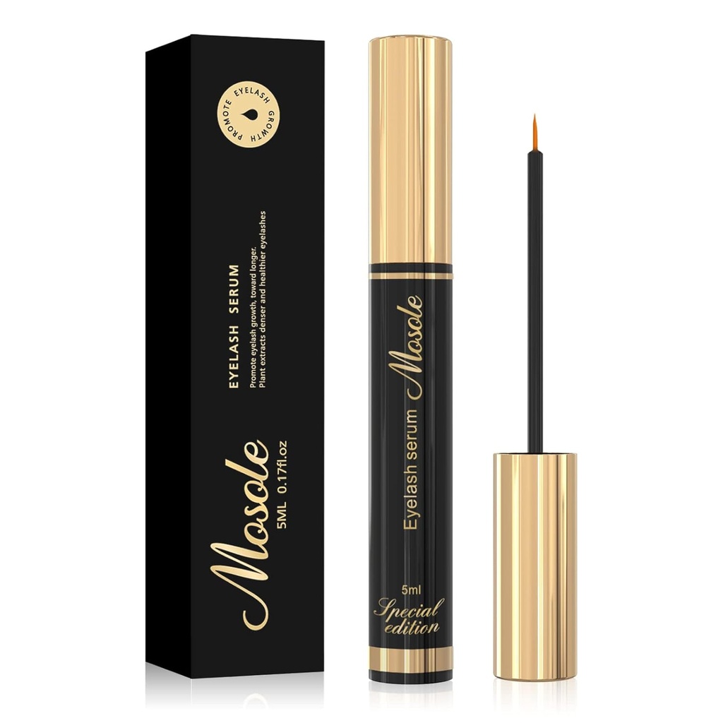 Premium rast rias sérum - 5ml plnšie a dlhšie vyzerajúce riasy Lash zväčšujúce sérum pre prírodné Lashes alebo Lash Extensions & Brows, Vegan & Cruelty-free