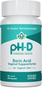 pH-D Feminine Health - 600 mg Suppository kyseliny boritej - Woman owned - for Vaginal Por Use - 24 count