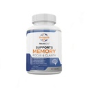 Labs NeuroGro Natural Brain Supplement pre dospelých, 60 Kapsule - Nutricious Blend of Bacopa Monnieri, Ginkgo biloba, Melissa Officinalis & Citicoline pre mozog Focus & pamäť