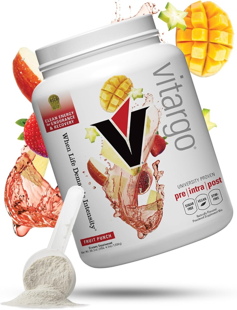 Vitargo sacharohydrát prášok, 2X rýchlejšie trávenie, 4.4 LB ovocná rana, bez šľahanie, bez trhliny, pre, intra & Post, bezcukrový komplex Carb prášok na zotavenie, vytrvalosť a svalový zisk, vyrobené v USA