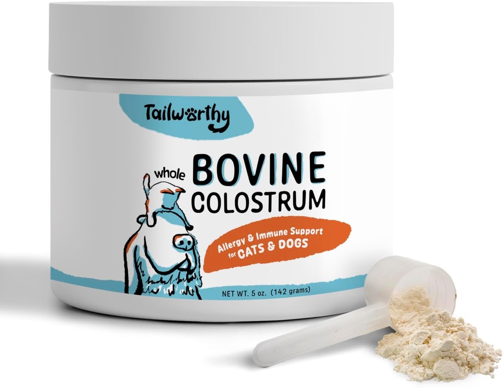 100% Bovine Colostrum pre psy a mačky, alergia a imunitná podpora, 60 Slúži, non-GMO, lepok zadarmo pre viac energie, wellness, a zdravšie trávenie