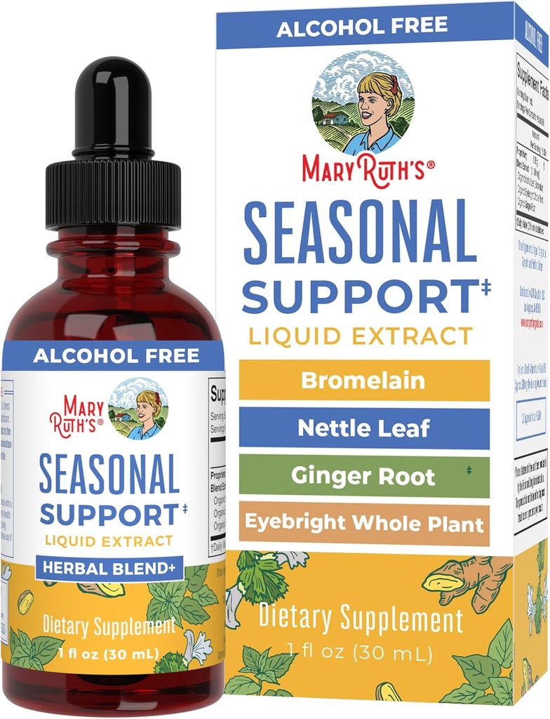 MaryRuth Organics Seasonal Support Liquid Extract Herbal Blend Ginger Root 