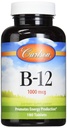 Carlson Labs B-12-SL, 1000mcg, 180 Žuvacie tablety