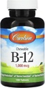 Carlson Labs B-12-SL, 1000mcg, 180 Žuvacie tablety