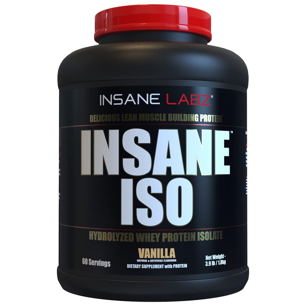 Insane Labz Insane ISO Srvátkový prášok s obsahom 25g hydrolyzovaného ionexového izolátu, 60 dávok, Vanilla