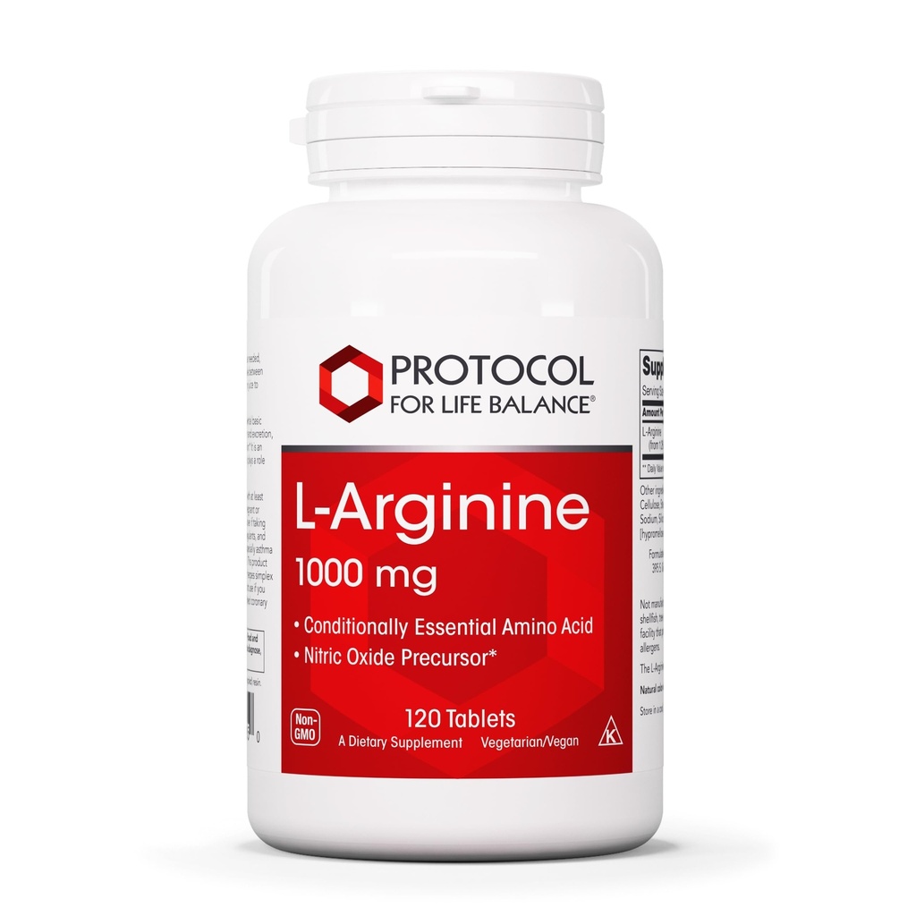 PROTOKOL PRE ŽIVOTNÉ BILANCIE L-arginín 1 000 mg - Aminokyselina - Močovina Detox - Ochrana bielkovín - 120 Veg Caps