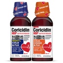 Coricidin HBP Maximálna sila studená a chrípka deň a noc bez cukru Tekuté Twinpack, Dekongestant-free studená medicína pre dospelých s vysokým krvným tlakom -12 Fl Oz (sada 2)