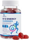 B-12 vitamínová energia Gumies 4500mcg - Extra sila B12 Gumové žuvačky pre energetický metabolizmus a imunitnú podporu - Dietary Supplement for Women, Men, & Kids - Non-GMO, Vegan, Berry Flavor - 60 Count
