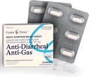 Foster & Thrive Loperamide hydrochlorid a Simeticone proti hnačke proti tráve Multi-Symptom Relief, 48 Caplets, Liečba hnačky, Plyn, Bloating, Craps & Pressure, 12 Caplets (Stoj zo 4)