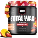 REDCON1 Total War Pre Cvičenie, Jahodové Mango - L Citruline, Malic Acid, Zelený čaj List extrakt pre pumpu Posilnenie pred tréningom pre ženy a mužov - 3,2g Beta Alanyne znížiť vyčerpanie, 30 Servíry