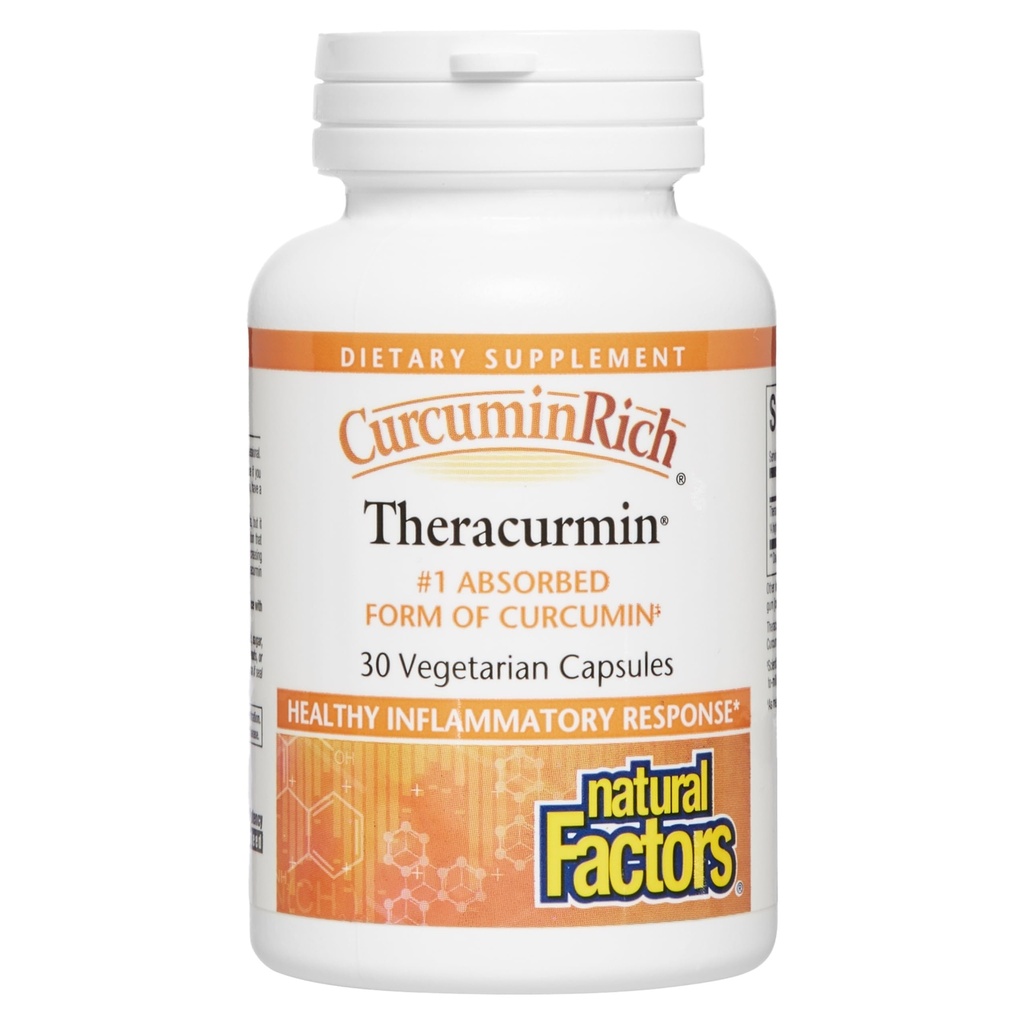 Prírodné faktory, CurcuminRich Theracurmin, 30 mg, Formulované pre superabsorpciu, 30 počet (Pack of 1)