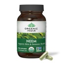 ORGANICKÉ INDIA Neem Leaf Kapsule - Bylinné doplnky, podporuje zdravie kože a imunitného systému, Vegan, bez lepku, USDA Certified Organic - 90 Gróf