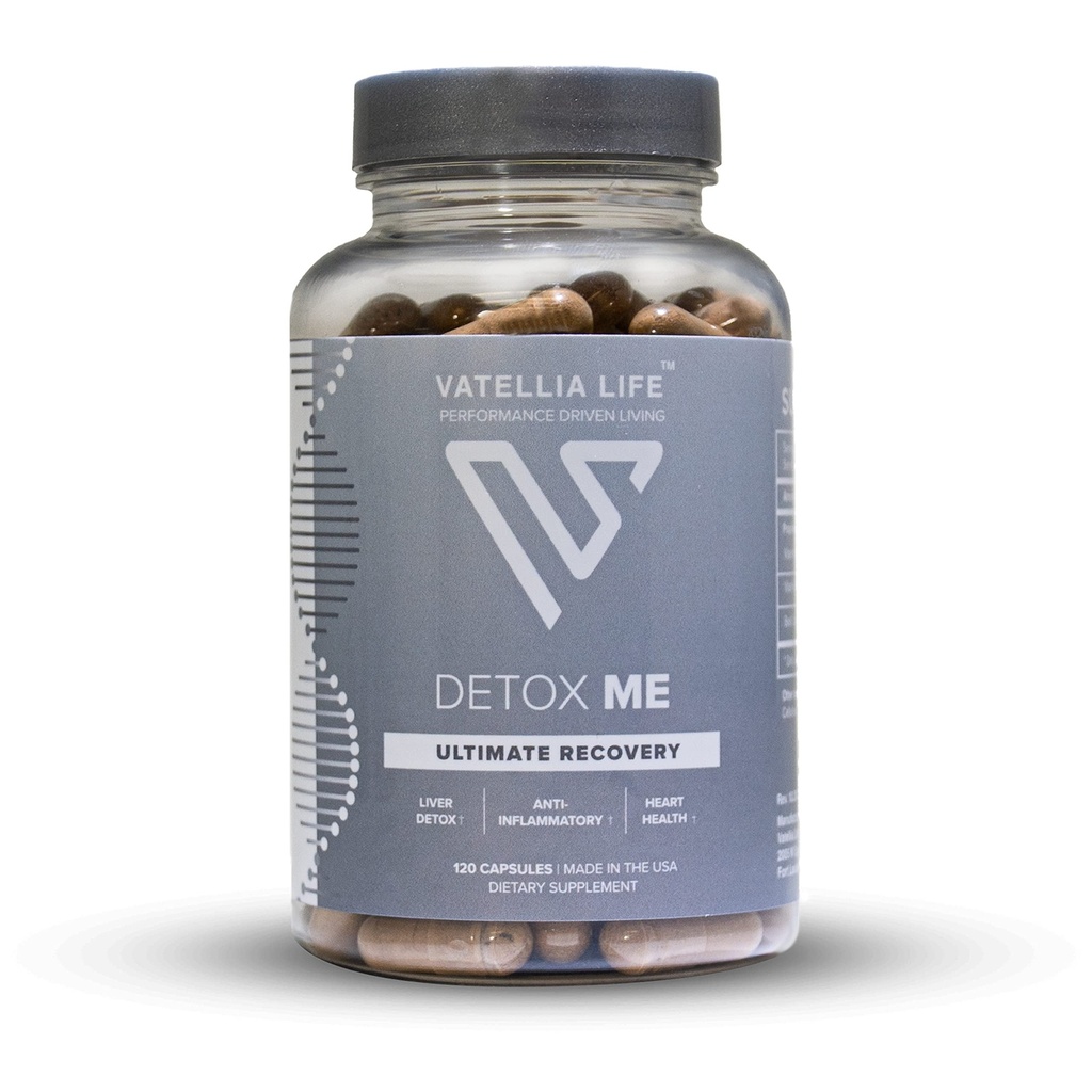 Vatellia Life New from Detox Me - Boosts Energy Sulfite Eliminácia - Podpora Digestion & Gut Health - Vitamín K2 (MK-4), Plus B12, Folát - 60 Day Supply - Supplement for Men and Women - 120 Count