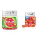 OLLY metabolizmus Gummy prsteňy, jablkový Cider ocot, vitamín B12, Chróm & Probiotikum + Prebiotické Gummy, Tráviaca podpora a zdravie Gut, 500 miliónov CFU, Fiber