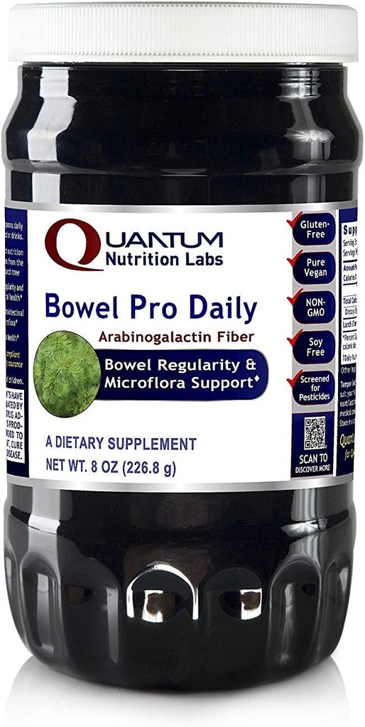 QNL Bowel Pro Daily - Prebiotické vlákno prášok na podporu tráviaceho zdravia - Delicious Daily Gut Health Powder - Vegan Immune Suplement - Organic Prebiotic - 8 oz