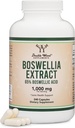 Boswellia Serrata - 240 kapsúl (Max Strength 1000mg of 65% Boswellic Acid Extract) Boswellia Extract Capsules (Joint Support Supplement for Joint Health) Tretia strana testované dvojitým drevom