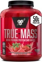 BSN TRUE-MASS Weight Gainer, Muscle Mass Gainer Protein Powder, Jahodový mliečny koktail, 5,82 libra