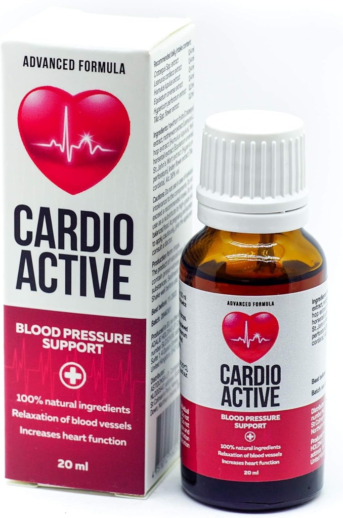 Cardio Active sú prírodné kvapky pre kardiovaskulárnu podporu