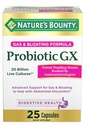 Nature's Bounty Probiotic GX, pomáha s Príležitostným plynom a kvitnutím, Dietary Supplement, Tráviace zdravie, 25 kapsúl