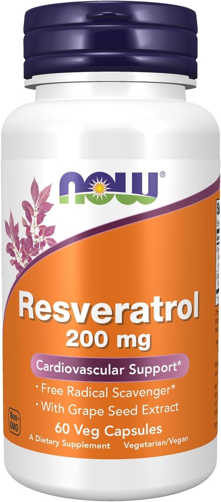 Teraz Foods Resveratrol 200 mg s extraktom z hroznových semien - 60 Veg kapsúl
