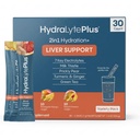 Hydralyte Podpora pečene + Electrolyte Mix s mliekom bodliak, kurkuma, zázvor, priehlbitý pear, zelený čaj extrakt formulovaný pre rýchlu rehydratáciu (Variety Flavor, 30 paketov)