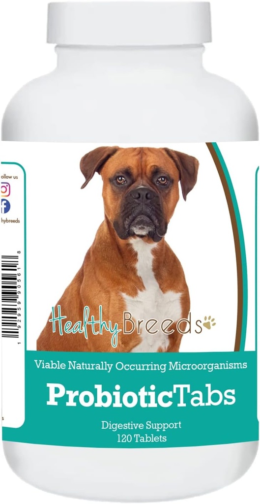 Zdravé plemeno Boxer Probiotické Taby 120 Počet