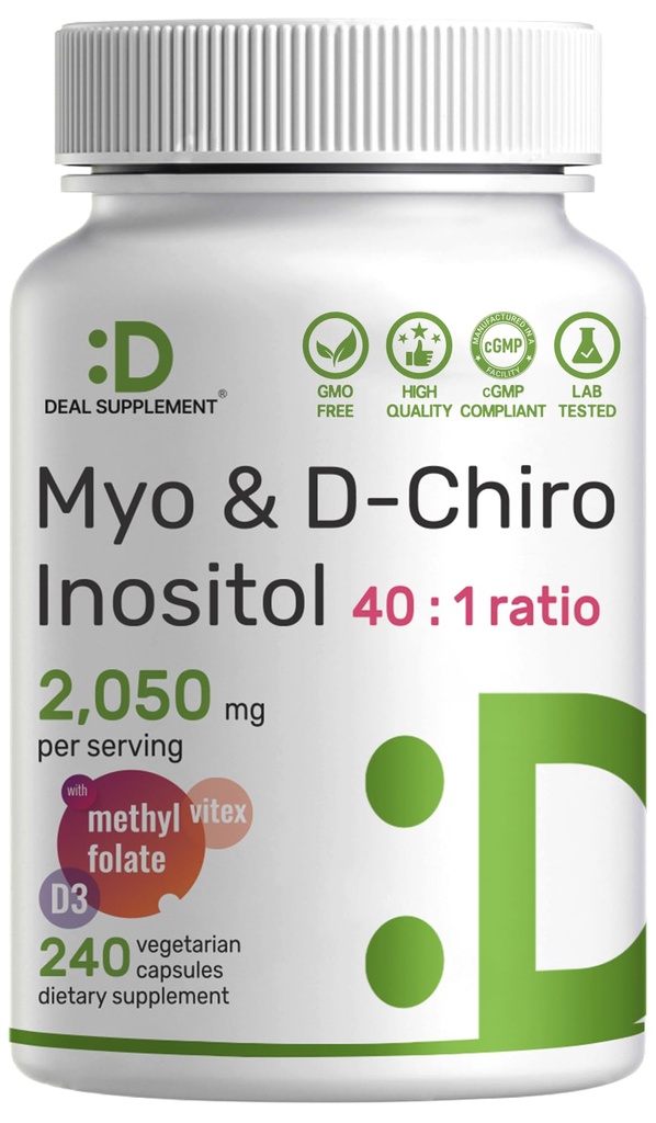 Myo-Inozitol & D-Chiro Inozitol Supplement for Women (40:1) 