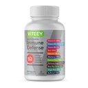Viteey 11 in 1 Imunitná podpora doplnok - Imunitná obrana s vitamínom D3, B6, Echinacea, Turmerica, Rose-HIPS, Selenium, BioPerine, Ginger, Elderberry Vitamín C a Zinok - 60 Počet