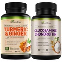 Základné kurkuma a zázvor 60 ct + glukozamín Chondroitín 90 ot